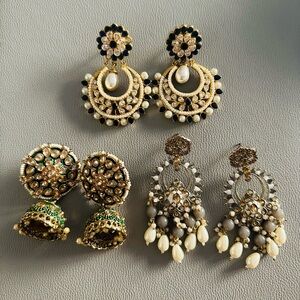 Jhumka style earrings